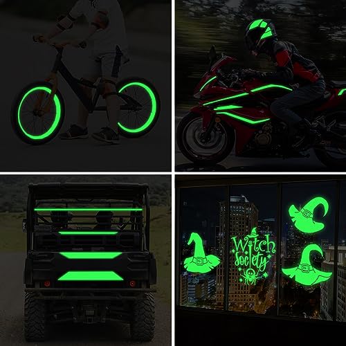 WRAPXPERT White Glow in the Dark Vinyl,Glow in the Dark Permanent Adhesive Vinyl Roll for Wrap,Stickers,Decal,Lettering,12" x5ft - Image 4