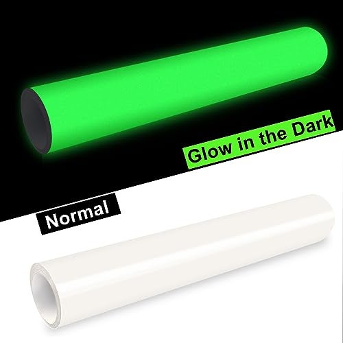 WRAPXPERT White Glow in the Dark Vinyl,Glow in the Dark Permanent Adhesive Vinyl Roll for Wrap,Stickers,Decal,Lettering,12" x5ft - Image 5