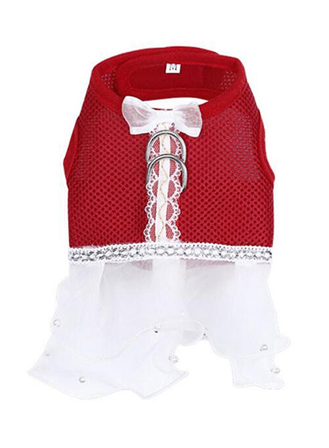 NIBEMINENT Tutu Skirt For Pet Red/White 15x1.50x15cm - Image 1