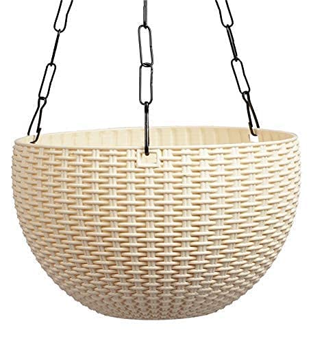 pass pass PASSPASS Indoor Hanging Planter Self Watering Hanging Basket Set with Drain Hole Plastic Hanging Pots for Plants Flowers Outdoor Balcony Patio Garden Home Decoration (3) - Image 3