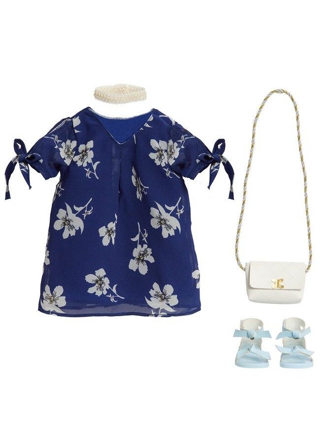 Journey Girls - Fashion Set Blue & White Floral Dress - Image 1