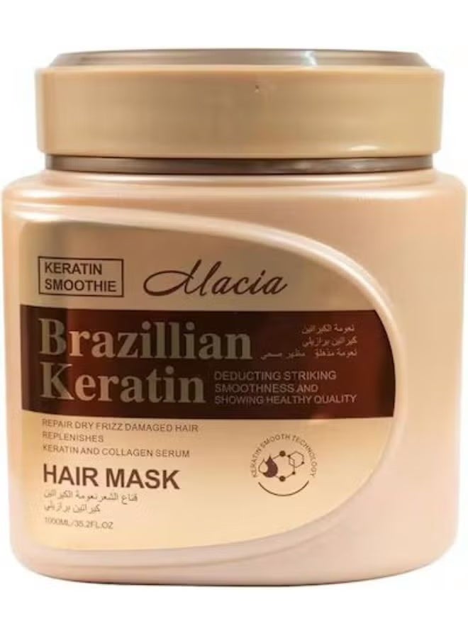 Macia 2in1 Macia Brazilian Keratin Shampoo 800ML  Mask 1000ML - Image 3