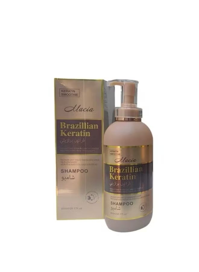 Macia 2in1 Macia Brazilian Keratin Shampoo 800ML  Mask 1000ML - Image 2