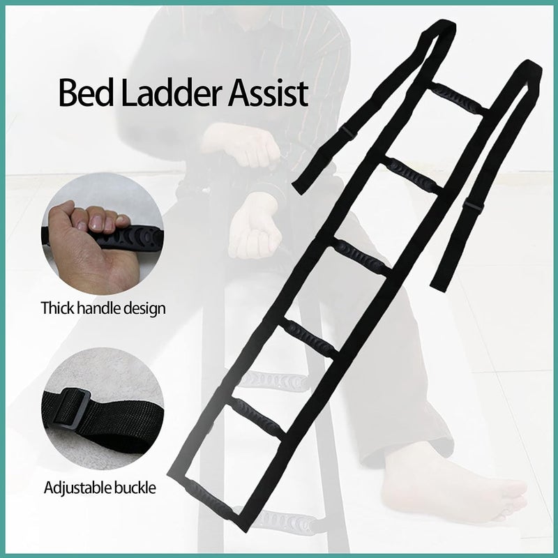 comfrt Bed Ladder Assist with Handle Strap Senior Elderly Bedridden Patients Pull Up Rope Ladder for Elderly, Senior, Injury Recovery Patient, Pregnant, Handicap - Image 4