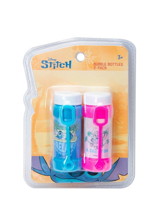 Disney Stitch Bubble Bottle 2Pc Set - Bubbles Solution Novelty Summer Toy Activity Party  - Image 4