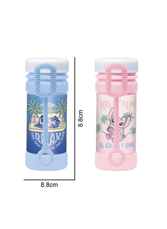 ديزني Stitch Bubble Bottle 2Pc Set - Bubbles Solution Novelty Summer Toy Activity Party