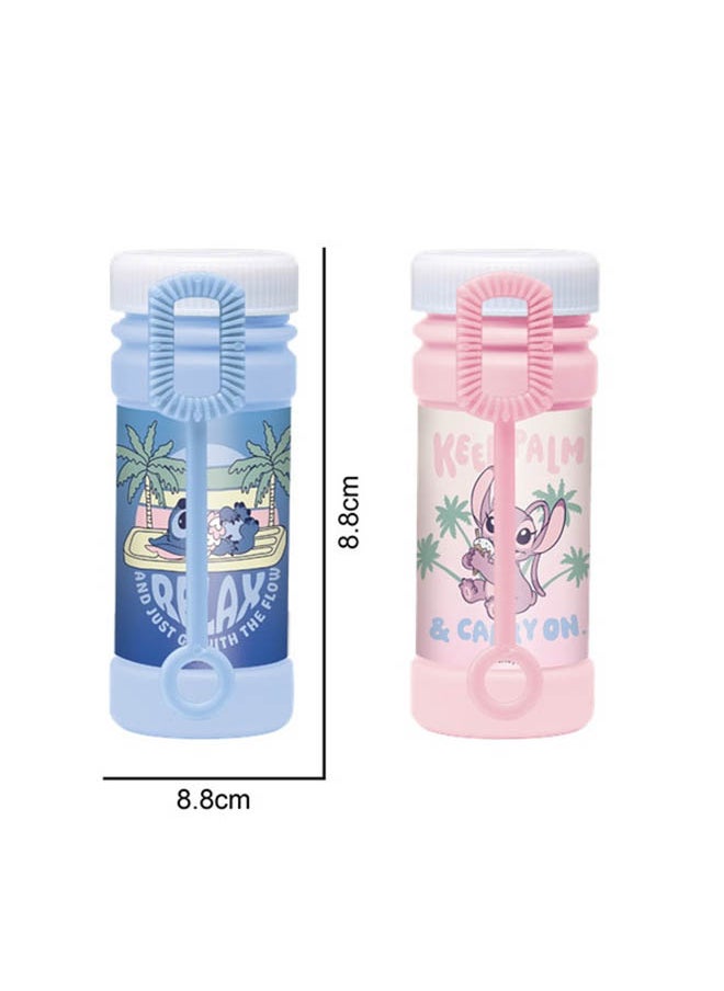 Disney Stitch Bubble Bottle 2Pc Set - Bubbles Solution Novelty Summer Toy Activity Party  - Image 2