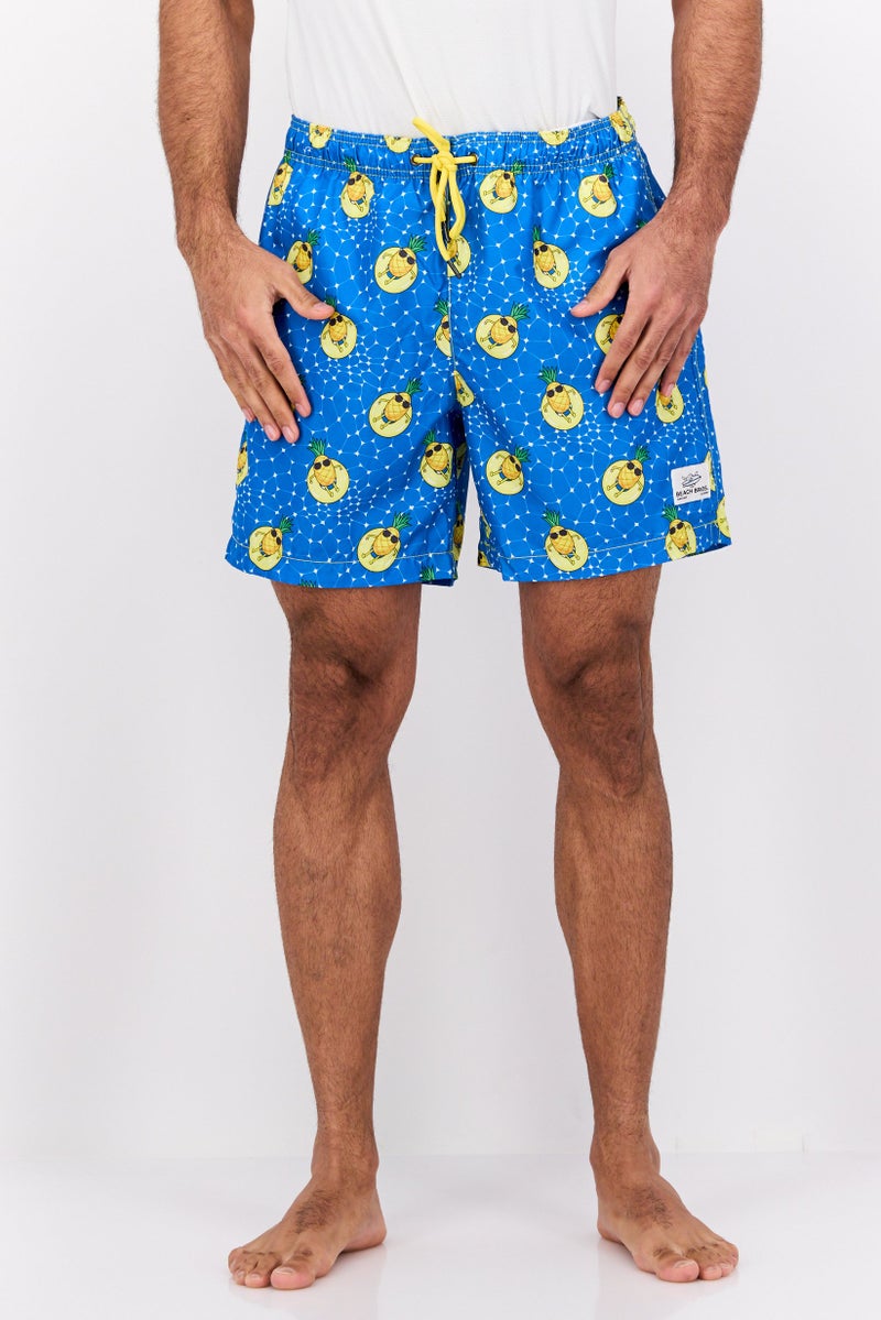 Beach Bros شورتات سباحة للرجال بطبعة شاملة، متعدد الألوان - Image 1