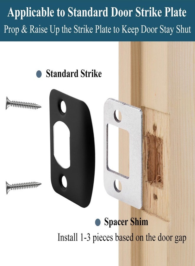 MOSECYOU Door Strike Shim Plates, Standard Size Spacer, Stainless Steel, Set of 3 Different Thickness, Fix Door won’t Stay Shut, Block the Access to Latch (Silver, 1 Pack) - Image 3