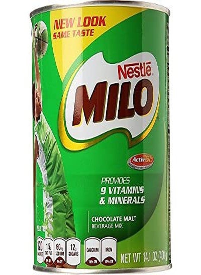 Milo NESTLE MILO Chocolate Flavored Nutritional Drink Mix 14.1 oz. Canister - Pack of 4