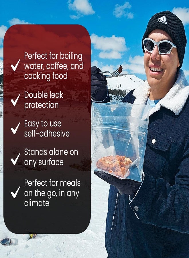 OTG Double Leak Prevention Cooking Bag for Exhaust Food Warmer & Muff pot - Wet & Dry Food - Spill Proof, Smell Sealed, Grade BPA Free - Snowmobile/ATV/UTV/Winter Sports - Image 3