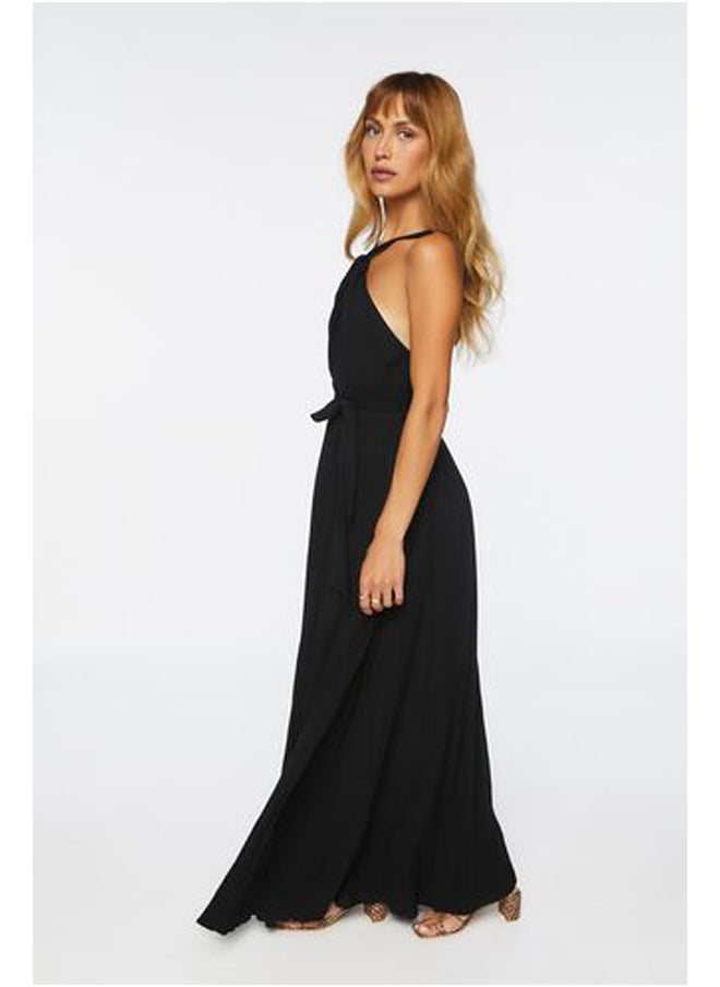 FOREVER 21 - Belted Cutout Halter Maxi Dress - Image 1