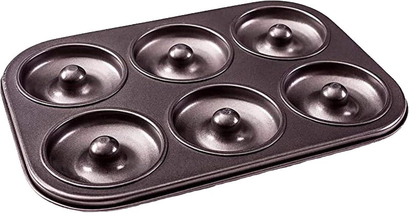 Mekbok Donut Pan by Dohnuts - Premium 6 Cup Non-Stick Mini Doughnut and Bagel maker – for Healthier Homemade Baked Cakes - Image 1