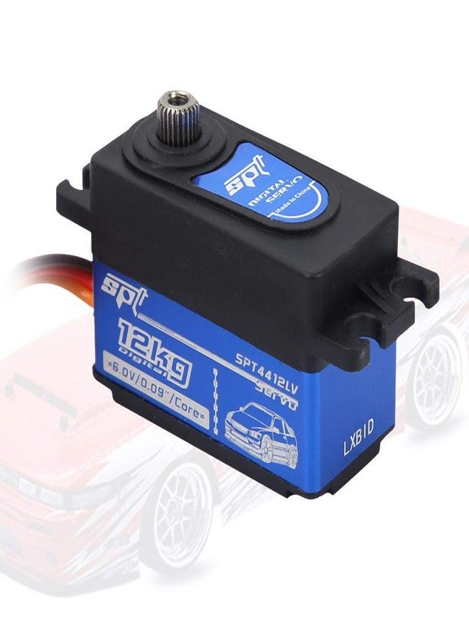 Dilwe سيرفو رقمي RC، SPT4412LV سيرفو رقمي بوزن 12 كجم مع تروس معدنية مناسب لترقية سيارة RC - Image 4