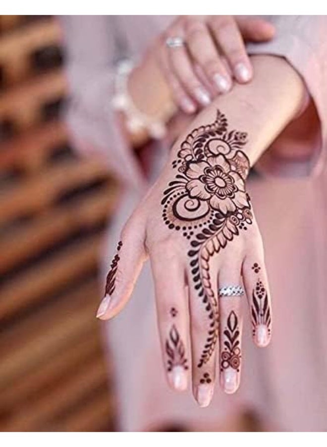 راني كون حناء محمر داكن للغاية بتصميم مخروط مهندي - Image 4