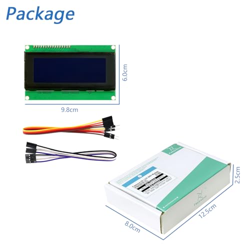 FREENOVE I2C IIC LCD 2004 Module, TWI Serial 20x4 Display, Compatible with Arduino Raspberry Pi Pico ESP32 ESP8266 - Image 5