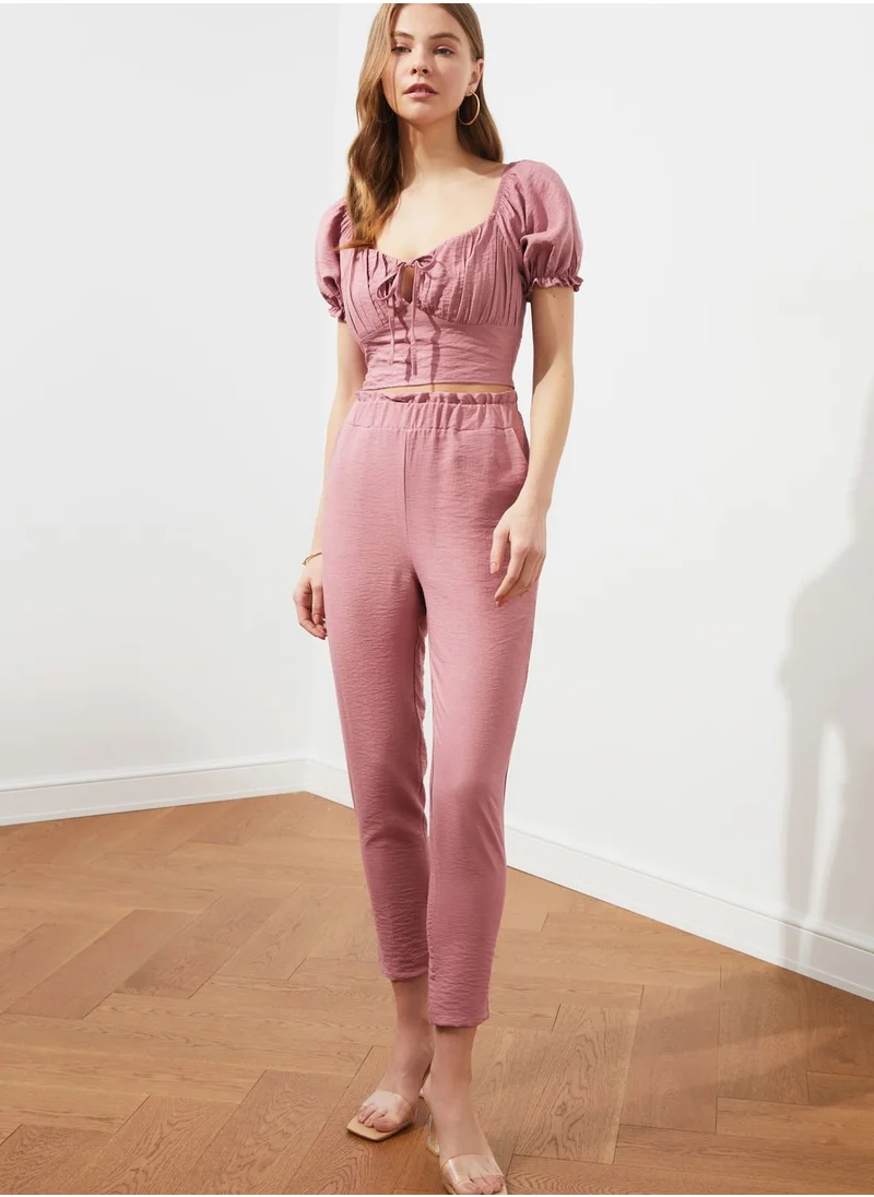 trendyol Milkmaid Crop Top