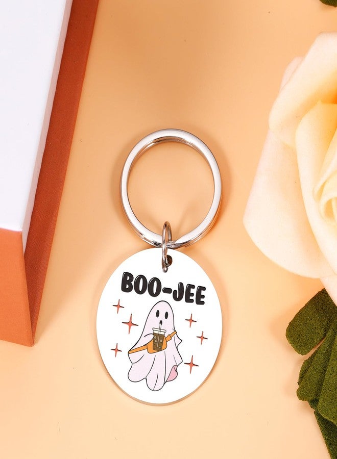 KINMES Goth Christmas Gifts for Women Christmas Boo Basket Stuffers for Her Halloween Keychain for Girls Spooky Basket Stuffers for Women Friends Boo Jee Keychain, Goth Stocking Stuffers for Teens - Image 4
