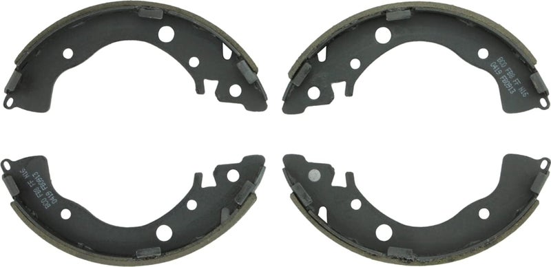 BS913 Blue Drum Brake Shoe Set - Compatible With Select Honda Civic, Fit, Insight; REAR