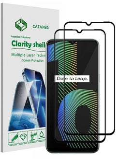 CATANES 2 Pack For Realme Narzo 10 Screen Protector Tempered Glass Full Glue Back  - Image 1