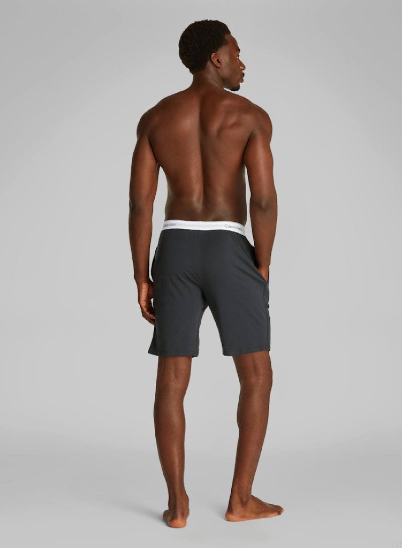 CALVIN KLEIN Icon Cotton Stripe Pyjama Shorts  - Image 3