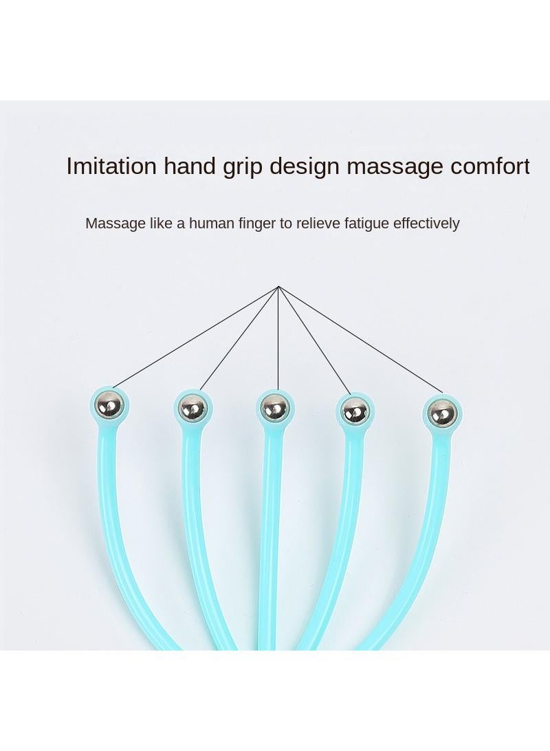 مخلب تدليك رأس قطعة أثرية لتخفيف الضغط الأزرق - Image 2