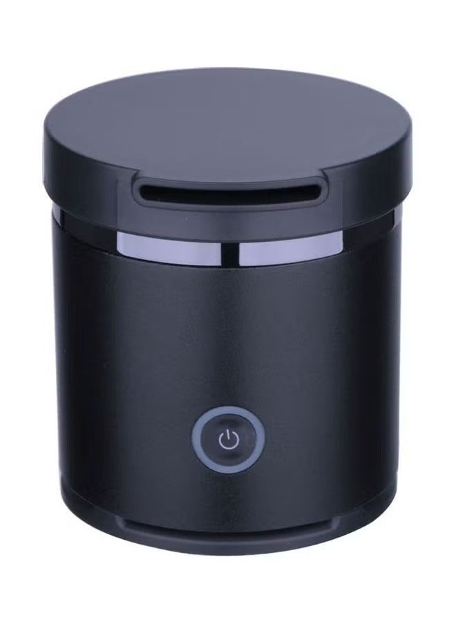 ELTRAZONE Round Metal Bakhoor Incense Burner – Classic Black Oud Burner for Home, Office, and Majlis – Heat-Resistant Decorative Mabkhara with Lid – Compact 9x7x7cm Arabic Incense Holder for Aromatic Bakhoor, Oud & Resin – Elegant Islamic Home Fragrance Accessory - Image 4