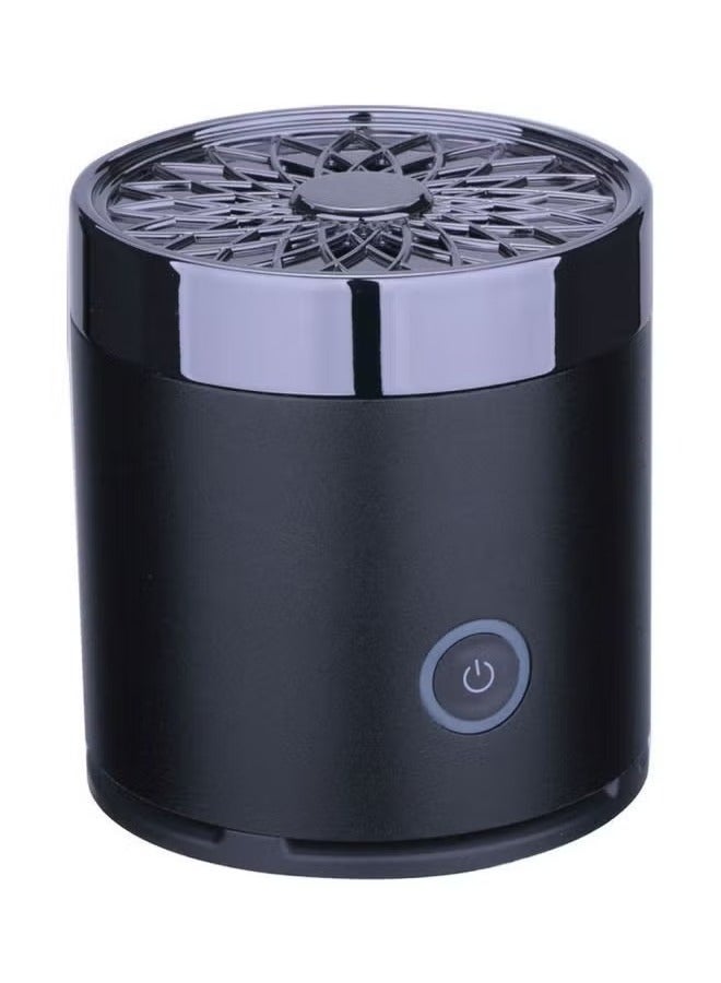 ELTRAZONE Round Metal Bakhoor Incense Burner – Classic Black Oud Burner for Home, Office, and Majlis – Heat-Resistant Decorative Mabkhara with Lid – Compact 9x7x7cm Arabic Incense Holder for Aromatic Bakhoor, Oud & Resin – Elegant Islamic Home Fragrance Accessory - Image 3