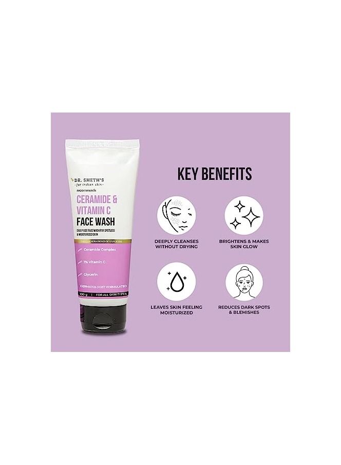 Dr. Sheth's Ceramide & Vitamin C Brightening Face Wash - Image 3