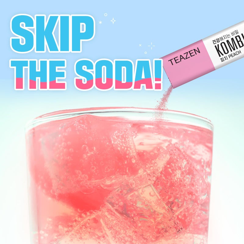 TEAZEN SEOUL TEAZEN KOMBUCHA PEACH,50 GM, 10 STICKS, SUGAR FREE,PROBIOTICS & PREBIOTICS. - Image 4