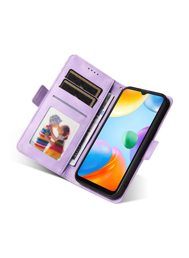 S-TOP Case For Redmi 10C / 10 India Embossed Rhombus Starry Leather Phone Case - Image 4