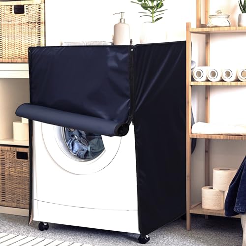Lithara Waterproof Front Load Washing Machine Cover 6 kg, 6.2 Kg, 6.5 Kg, 7 Kg (Navy Blue) - Image 1