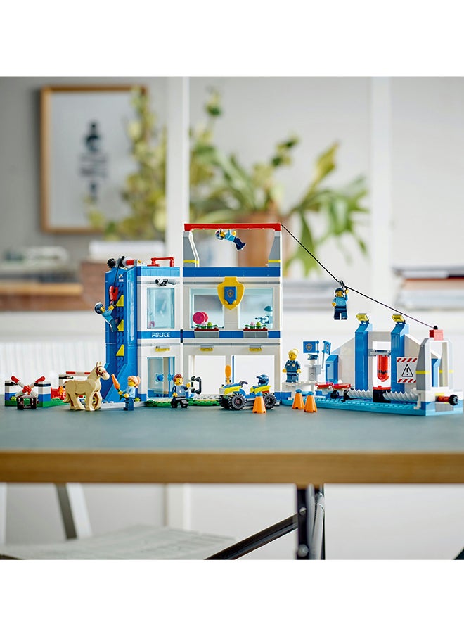 LEGO City Police Training Academy 60372 Building Toy Set For Kids Aged 6+, Includes A Fun Obstacle Course With Climbing Wall, Monkey Bars And A Zip Line, Plus 6 Minifigures And A Horse Figure (823 Pieces)  - Image 4