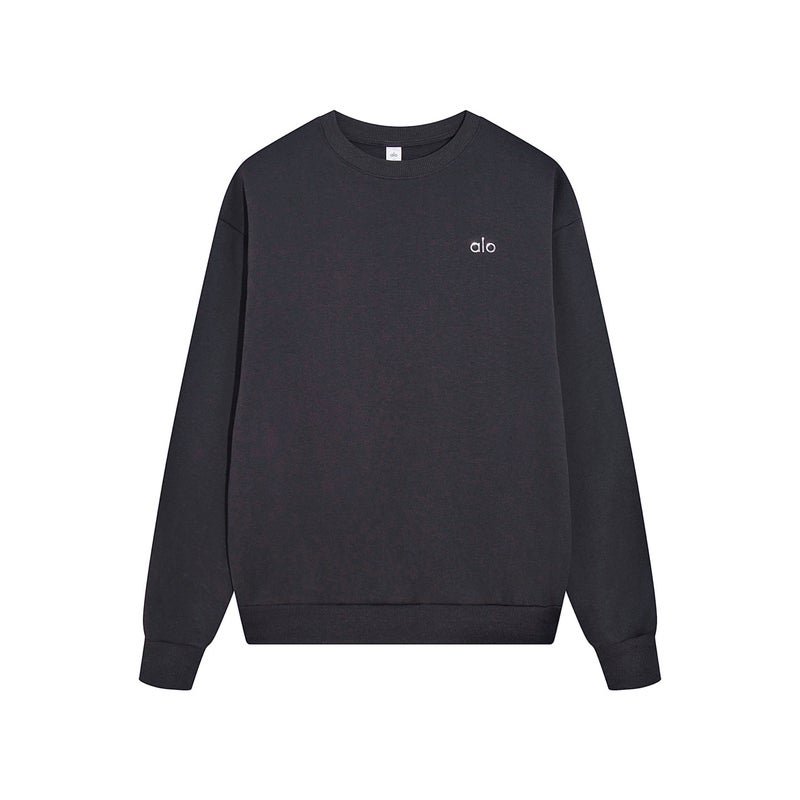 Alo Yoga Unisex Fleece Crew Neck Sweatshirt Set with Embossed Logo - 2026 Spring New  Arrival - Image 1