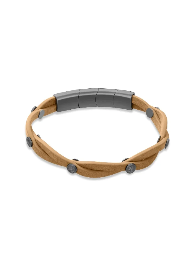 تمبرلاند Tour Guide Brown Leather Bracelet  for Men