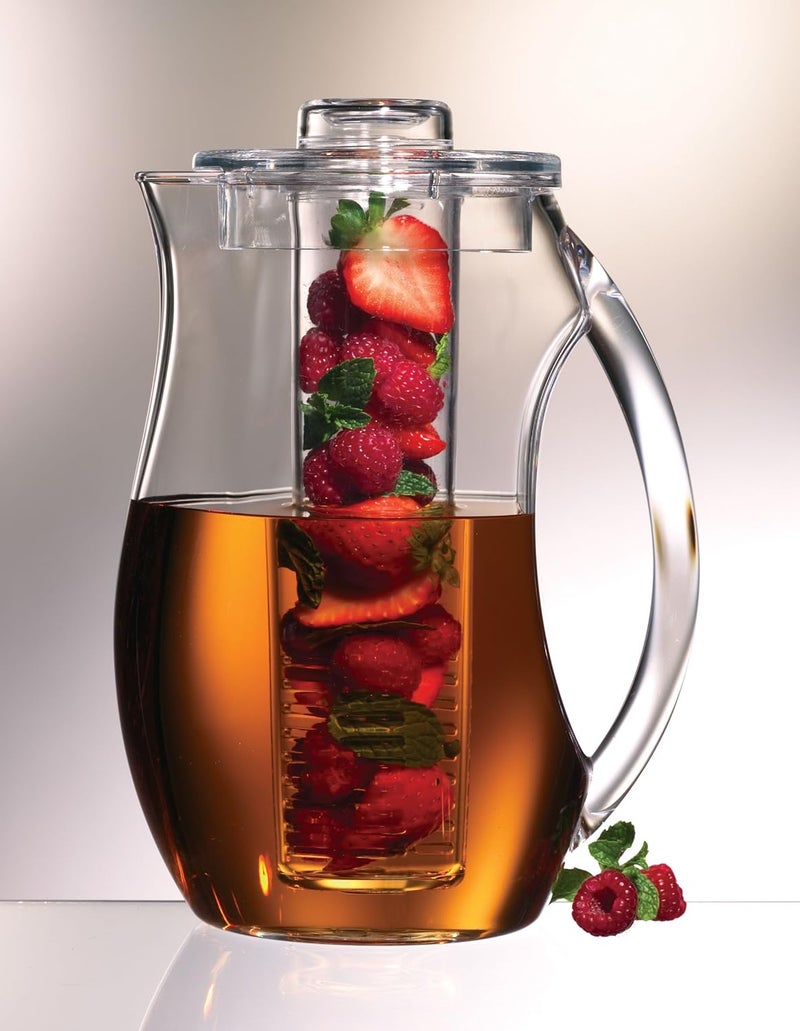 Prodyne Fruit Infusion Flavor Pitcher - 93 Ounce Clear Acrylic Beverage Dispenser - Image 3