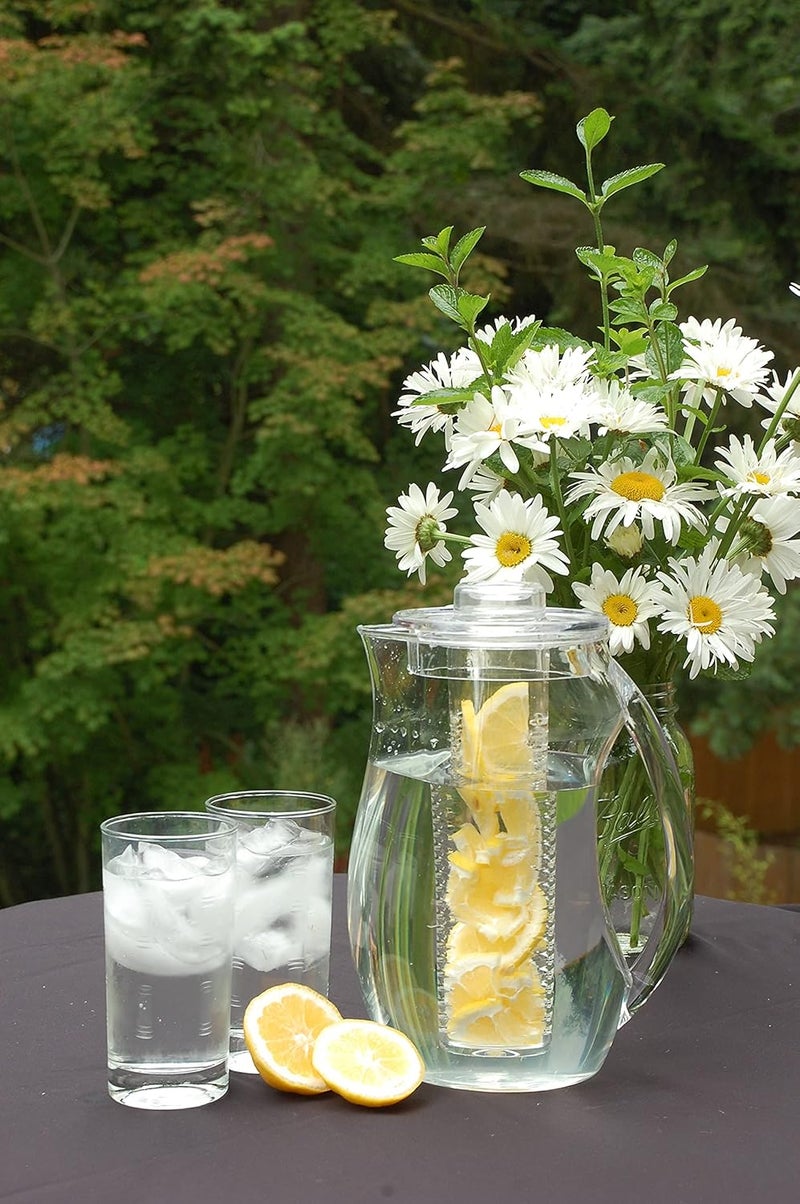 Prodyne Fruit Infusion Flavor Pitcher - 93 Ounce Clear Acrylic Beverage Dispenser - Image 5