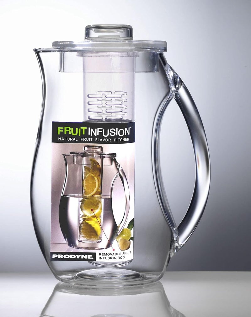 Prodyne Fruit Infusion Flavor Pitcher - 93 Ounce Clear Acrylic Beverage Dispenser - Image 4