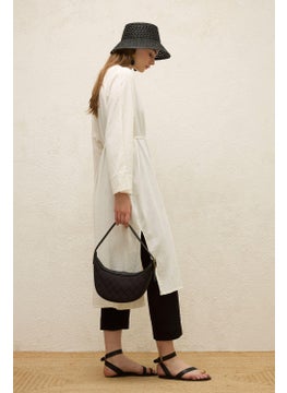 Manuka Cotton Tie-Up Long Tunic in Ecru  - Image 5