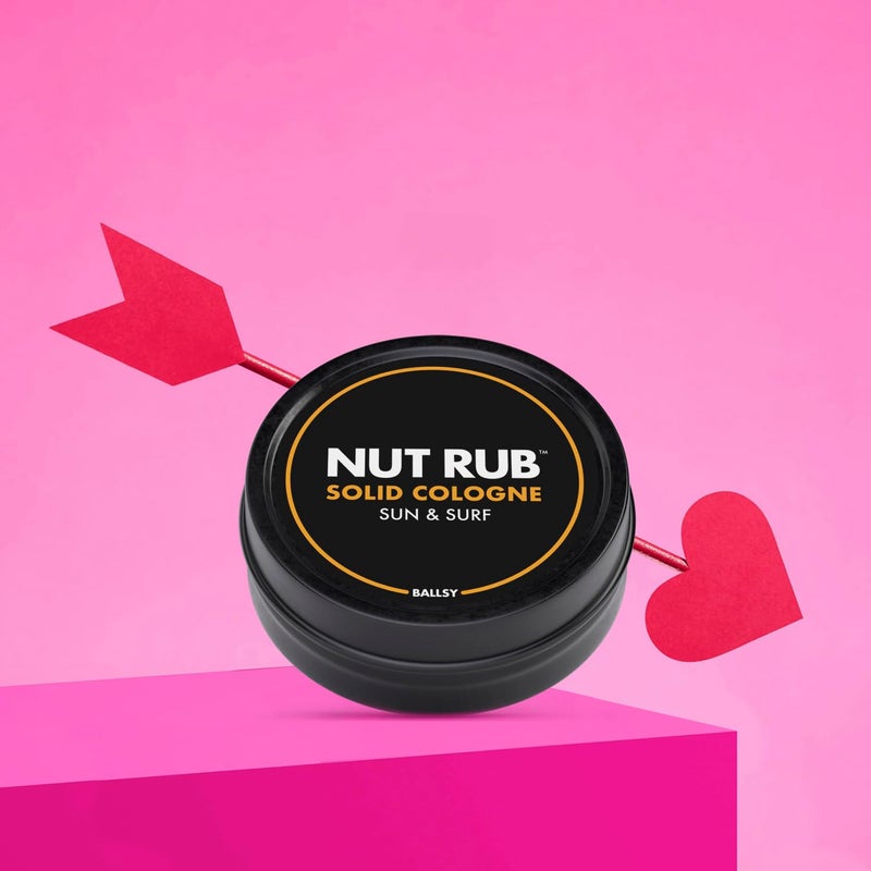 Ballsy Body & Groin Rub, Cologne for Everywhere, with Beeswax, Coconut and Sunflower Seed Oil, Sun and Surf .85 oz - Image 2