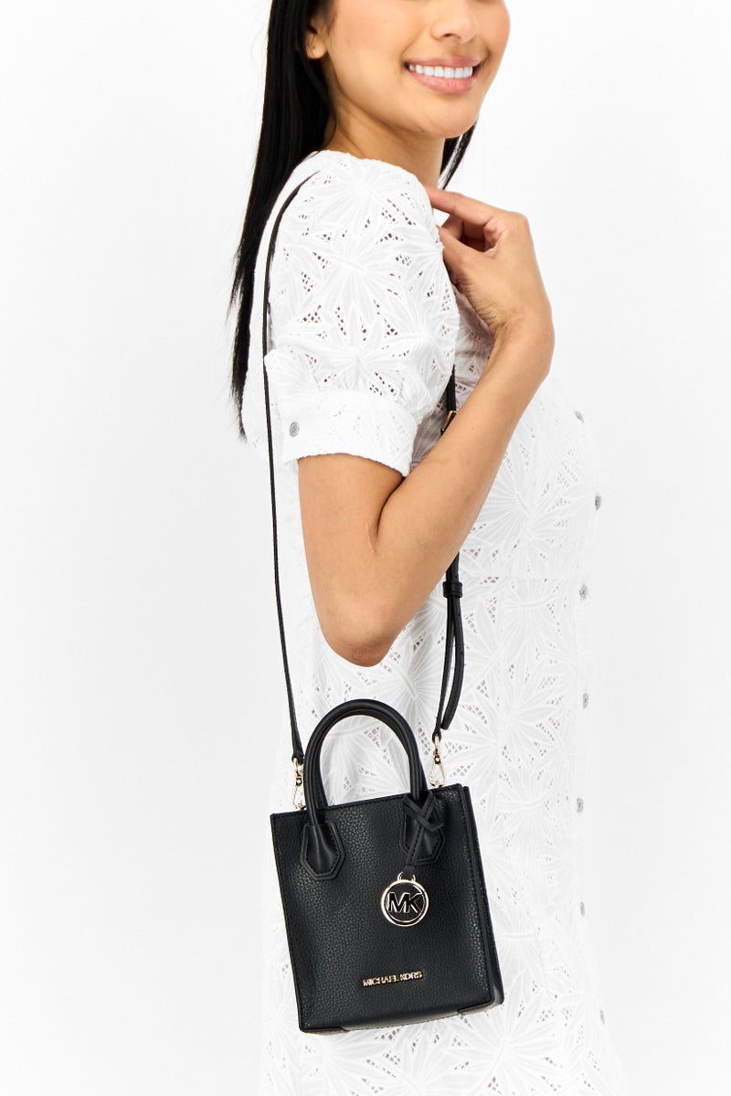 Michael Kors Women Brand Logo Cross Body Bag, Black - Image 2