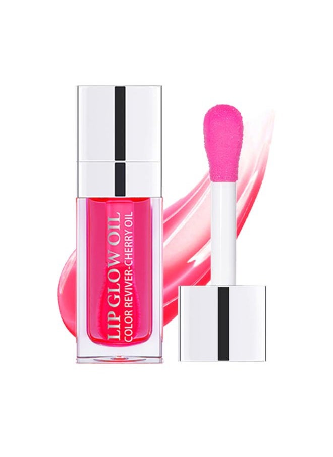 Sea-Maid Plumping Lip Oil, Hydrating Gloss Tinted Lip Balm Transparent Lip Care, Big Brush Head Glitter Shine, Long Lasting Nourishing Non-sticky Fresh Texture  - Image 1