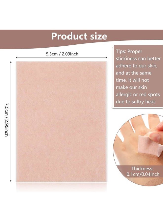 Boyiee 35 Sheets Moleskin for Blisters Adhesive Pads for Feet Moleskin Padding Blister Prevention Tape for Men Women Shoes Boots Hiking Reduce Friction Pain(Lint,Light Brown) - Image 2