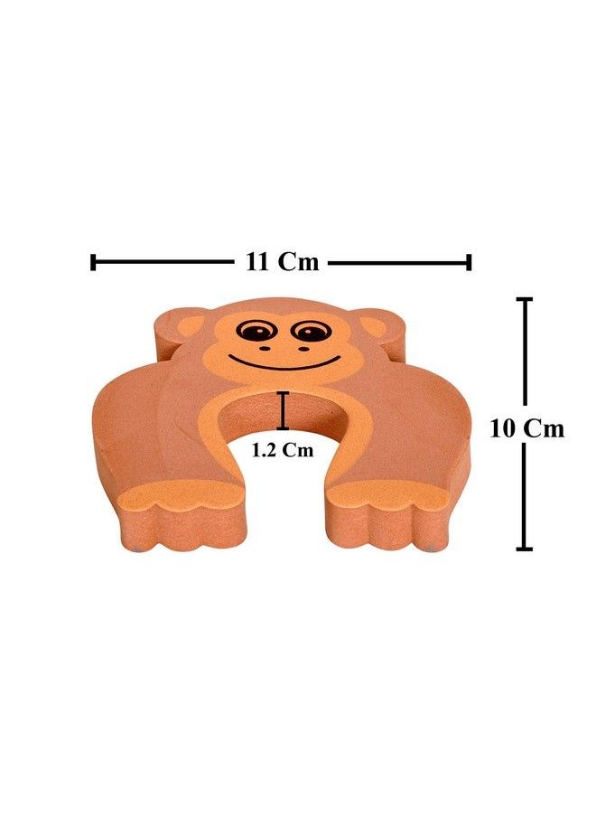 The Little Lookers 4 Pc Multipurpose Finger Door;Closet Protector;Safety Finger Pinch;Guard;Stopper Accidental Door Lock Protection For Kids;Babies;Children (Lady Bird & Monkey Pack Of 4)  - Image 4