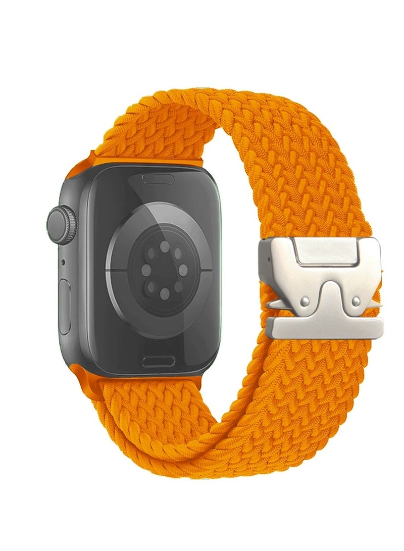 Braided Band Compatible with Apple Watch Ultra 1/2 49mm 46mm 45mm 44mm 42mm for Women Men Made of Breathable Polyester,Parachute Style Buckle Straps for iWatch SE Series 10 9 8 7 6 5 4 3 2 1 SE