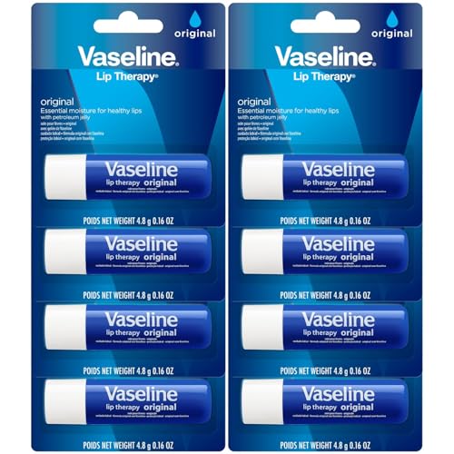 Vaseline Lip Therapy Original 8-Pack – Moisturizing Lip Balm for Very Dry Lips, 0.16 Oz Ea - Image 1