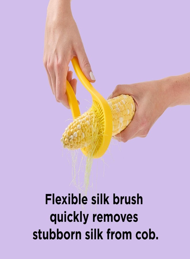 Chef'n Chef’n Nesting Corn Tool Set, Corn Peeler and Desilker Brush, 2-in-1 Corn Silk Remover and Cob Stripper - Image 5