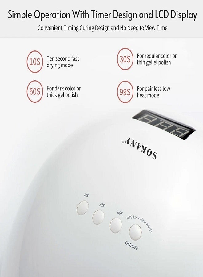sokany SK-923 Nail Polish Dryer with Gel Lamps - Image 5