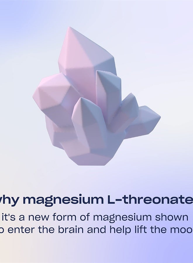 RECESS مسحوق المزاج، مزيج مهدئ من المغنيسيوم L-Threonate مع زهرة العاطفة، L-Theanine، الكهارل، مسحوق دعم المغنيسيوم الهادئ - عبوة توت متدرجة 28 حصة - Image 3