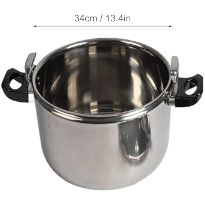 Jiawu Pressure Canner 304 Stainless Steel Pressure Soup Cooker Uniform Heating For Home Kitchen 36 * 34 * 30Cm 22L - Image 2